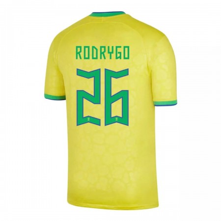 Goedkope Brazilië RODRYGO 26 Thuisshirt World Cup 2022 Goedkope Brazilië RODRYGO 26 Thuisshirt World Cup 2022